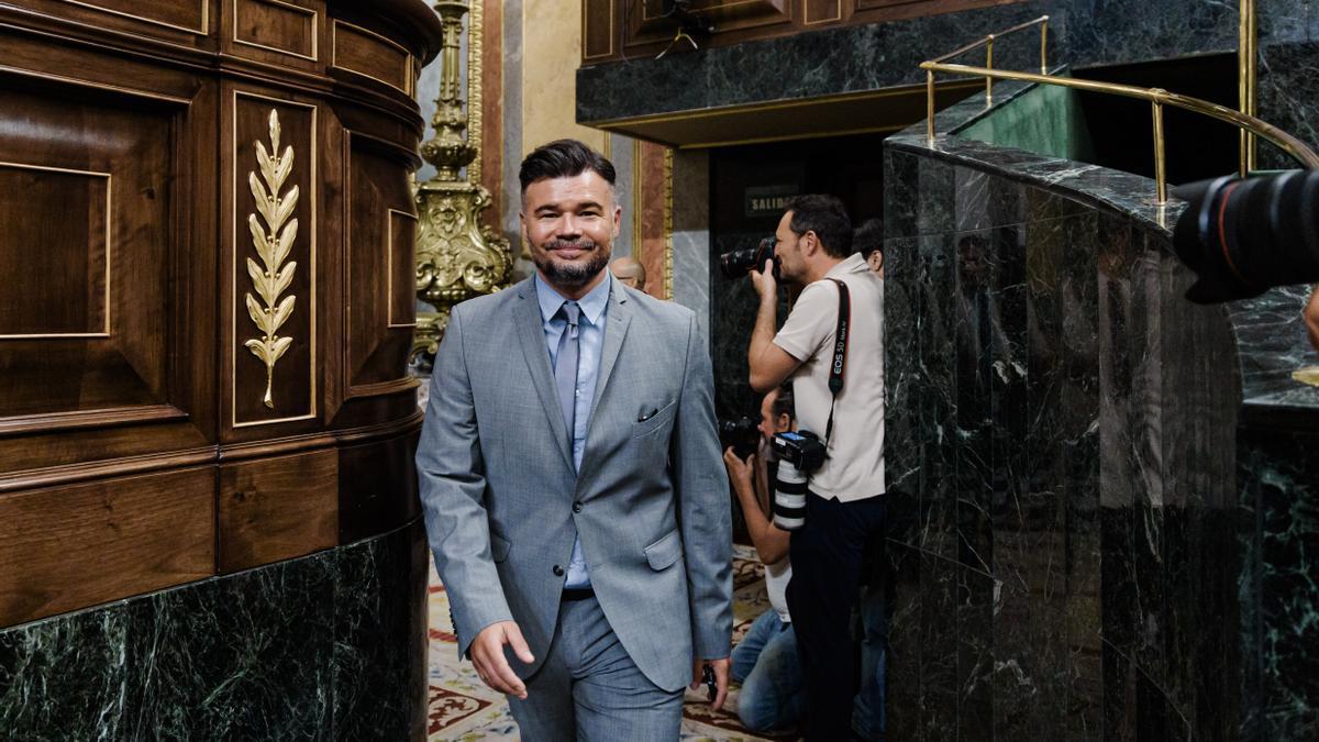 El portavoz de ERC en el Congreso, Gabriel Rufián.