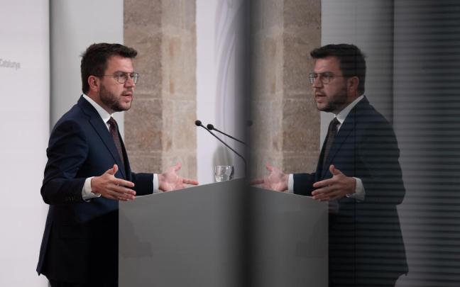 Pere Aragonès interviene tras el Consell Executiu en el Palau de la Generalitat