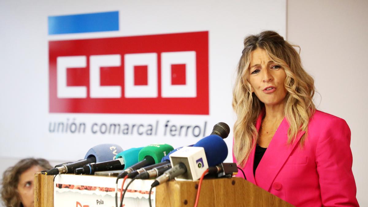 Yolanda Díaz asegura que el próximo martes irá con carácter de urgencia a tramitación el control horario, del registro horario.