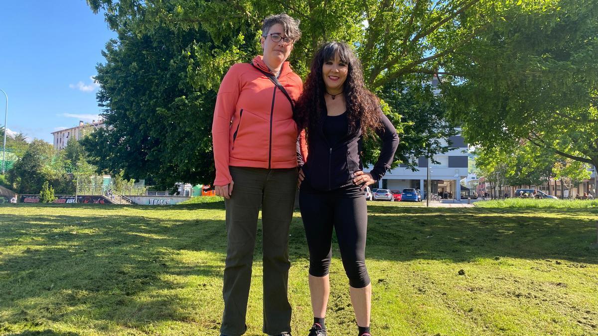 Maria Bulnes y Francis Sheerin, de la asociación Zumiauka.
