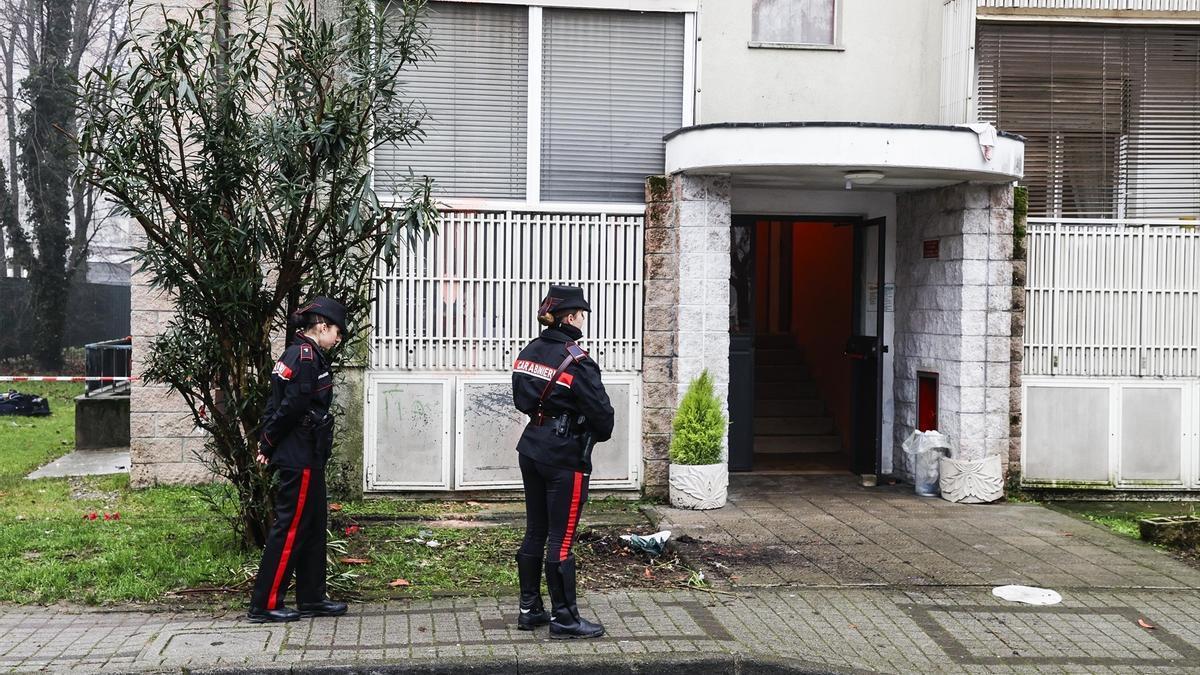 Policía italiana, Milán.