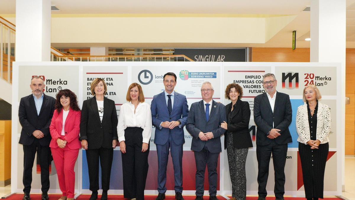 Mikel Torres en la quinta edición de la Feria del Empleo y la Formación organizada por Lanbide, MerkaLan.