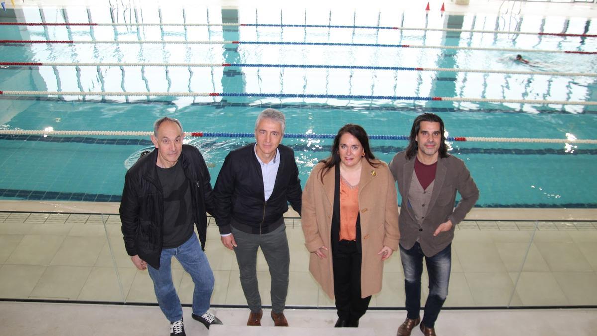 Visita a las obras del Polideportivo de Lazkao