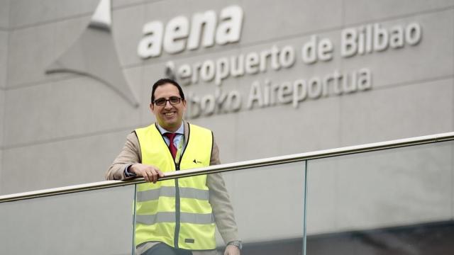 Iván Grande, director del aeropuerto de Bilbao