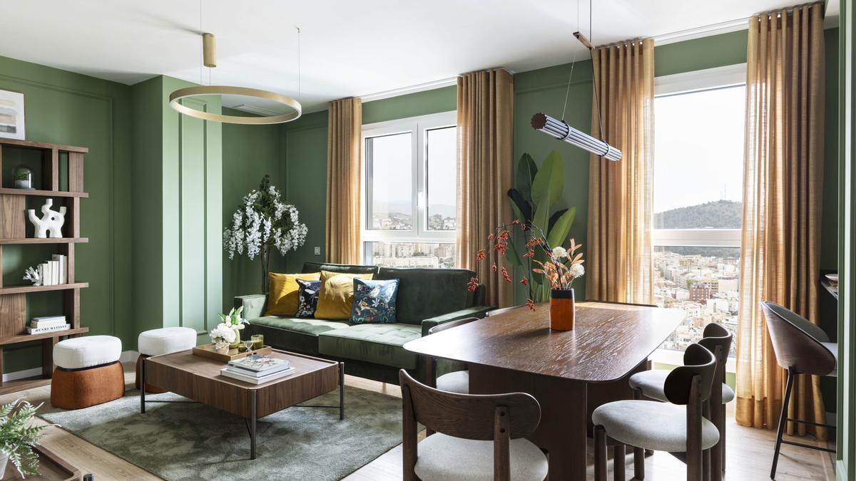 En imágenes: Pequeño pero muy bien aprovechado, así es este piso de 73 metros cuadrados