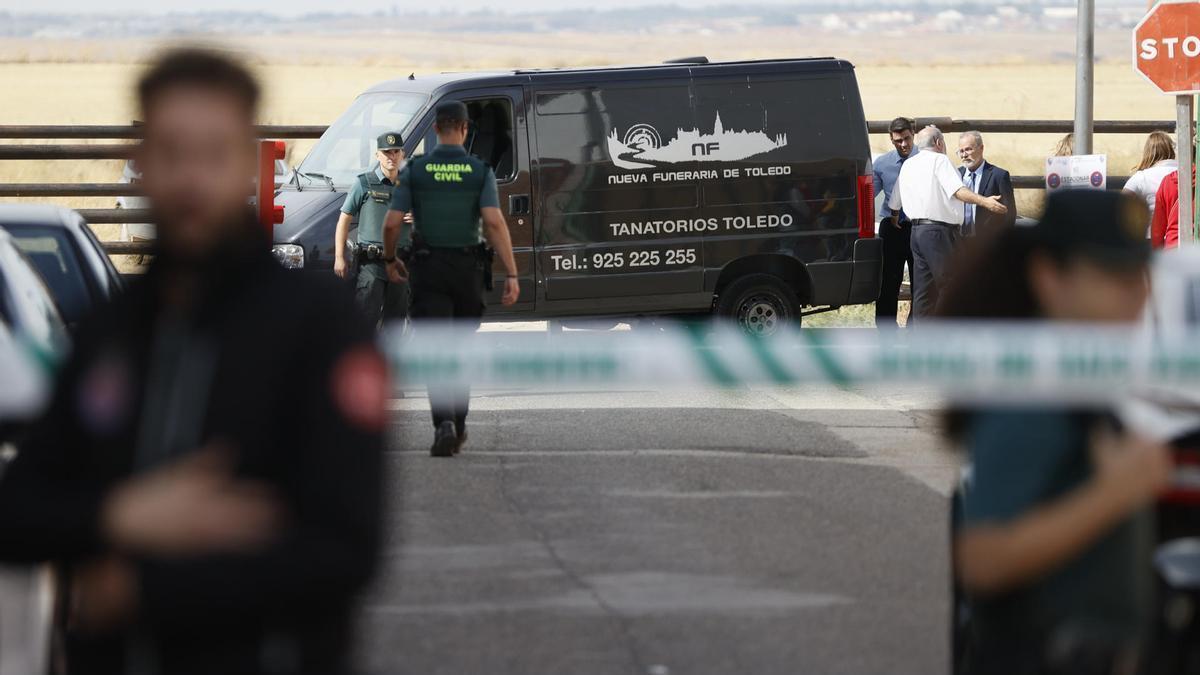 La Guardia Civil en el lugar del encierro.