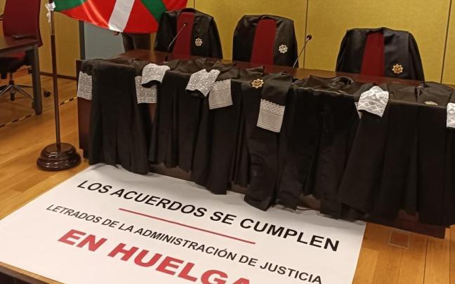 Huelga de los Letrados de la Administración de Justicia (LAJ) en Euskadi.