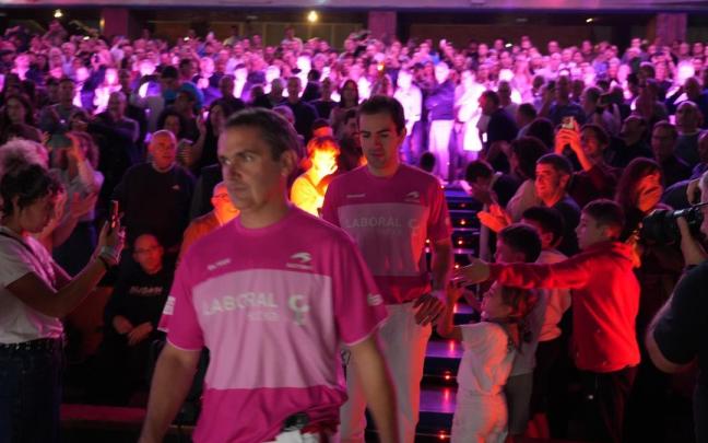 Aritz Erkiaga e Ion Ibarluzea, en su presentación en el Winter Series.