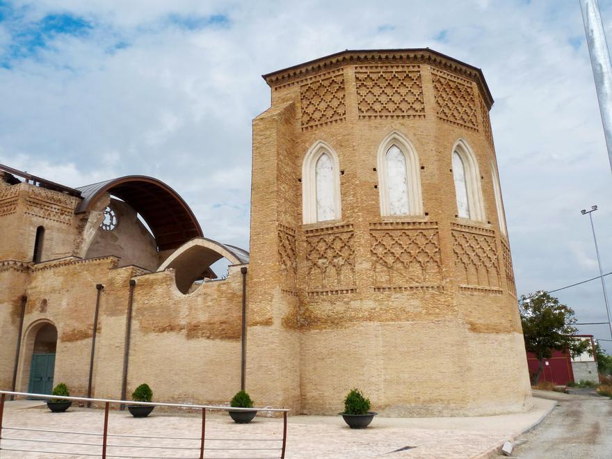 El ábside mudéjar de Santa María de la Huerta de Magallón.