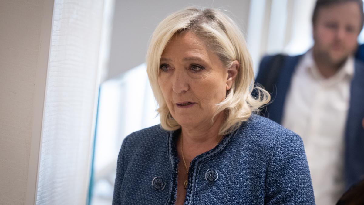 La líder del partido ultraderechista Agrupación Nacional, Marine Le Pen
