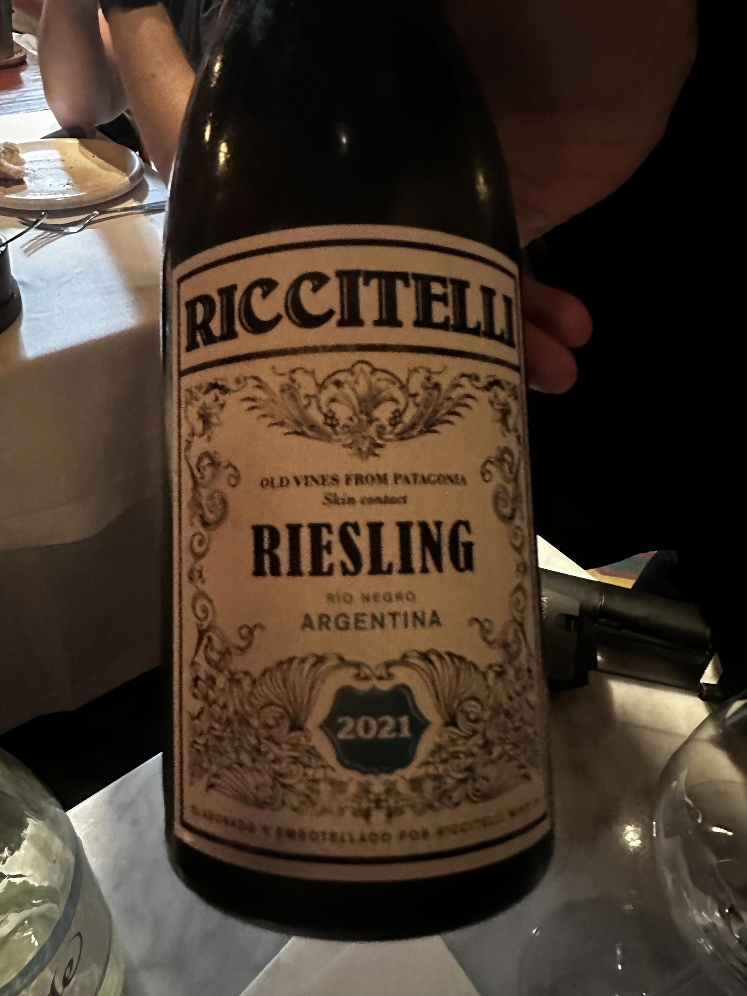 Vino Riccitelli Riesling.