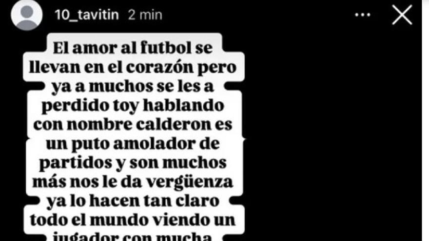 El mensaje de Gustavo Herrera.