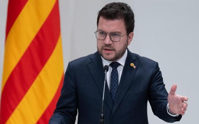 El presidente de la Generalitat de Catalunya, Pere Aragonès.