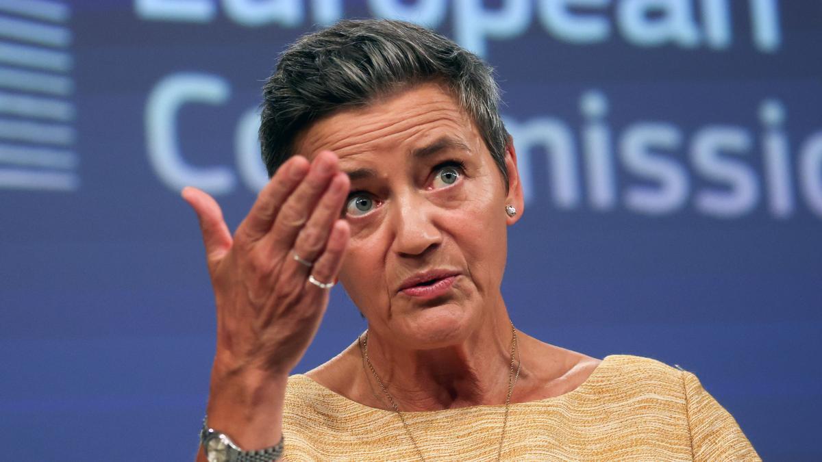 La vicepresidenta del Ejecutivo comunitario y comisaria de Competencia, Margrethe Vestager.