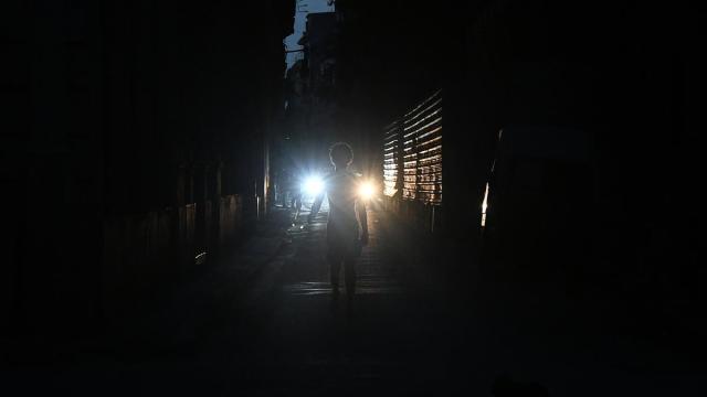 Apagón en La Havana.