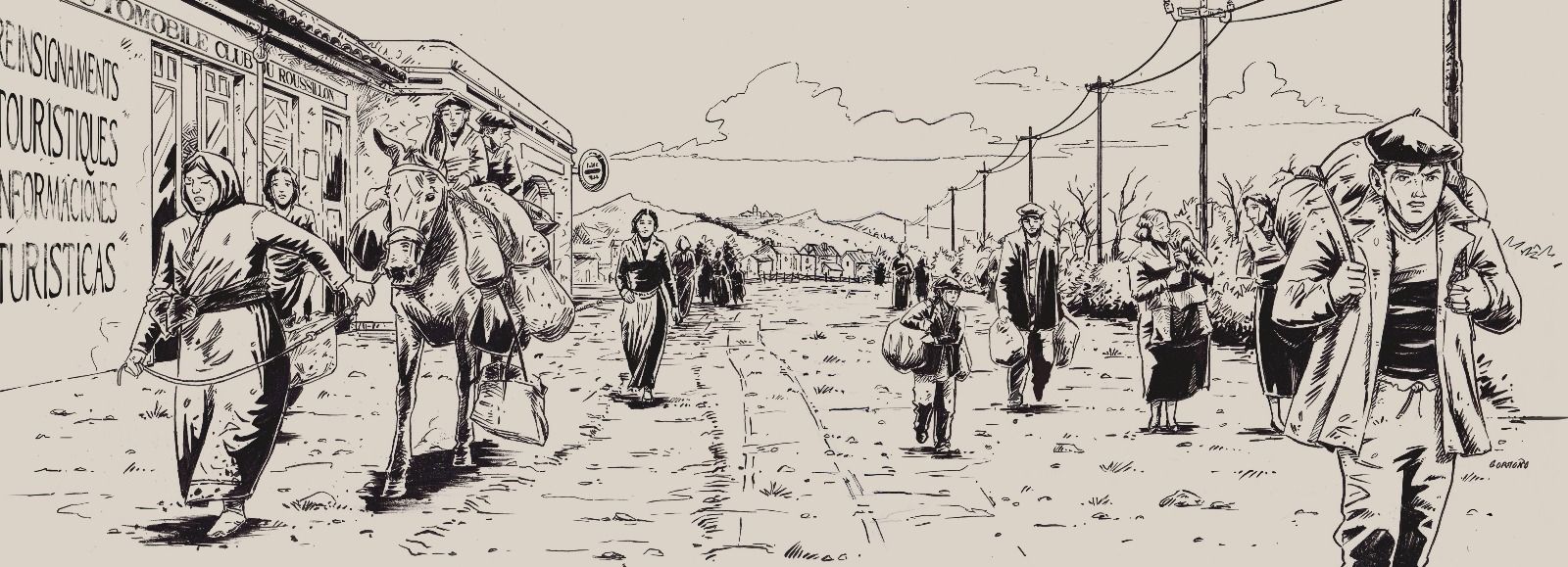 El último cómic que ha dibujado Gorroño se titula ‘Memorias del exilio’.