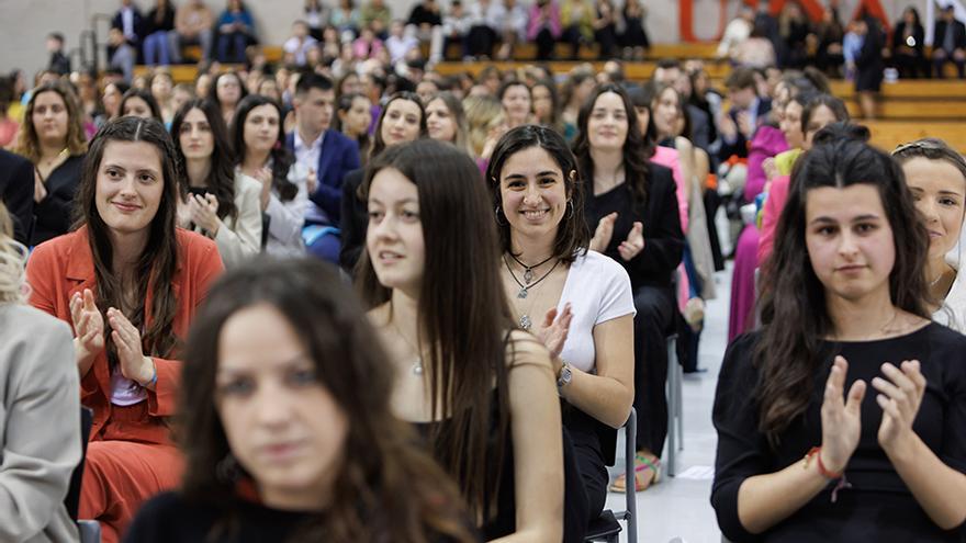 Estudiantes, en el acto de graduación