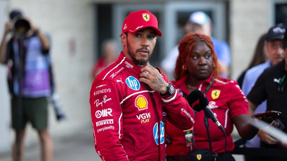 Lewis Hamilton, durante el Gran Premio de Estados Unidos de Fórmula 1.