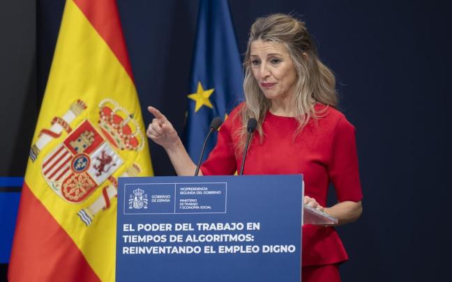 La vicepresidenta segunda del Gobierno y ministra de Trabajo y Economía Social, Yolanda Díaz.