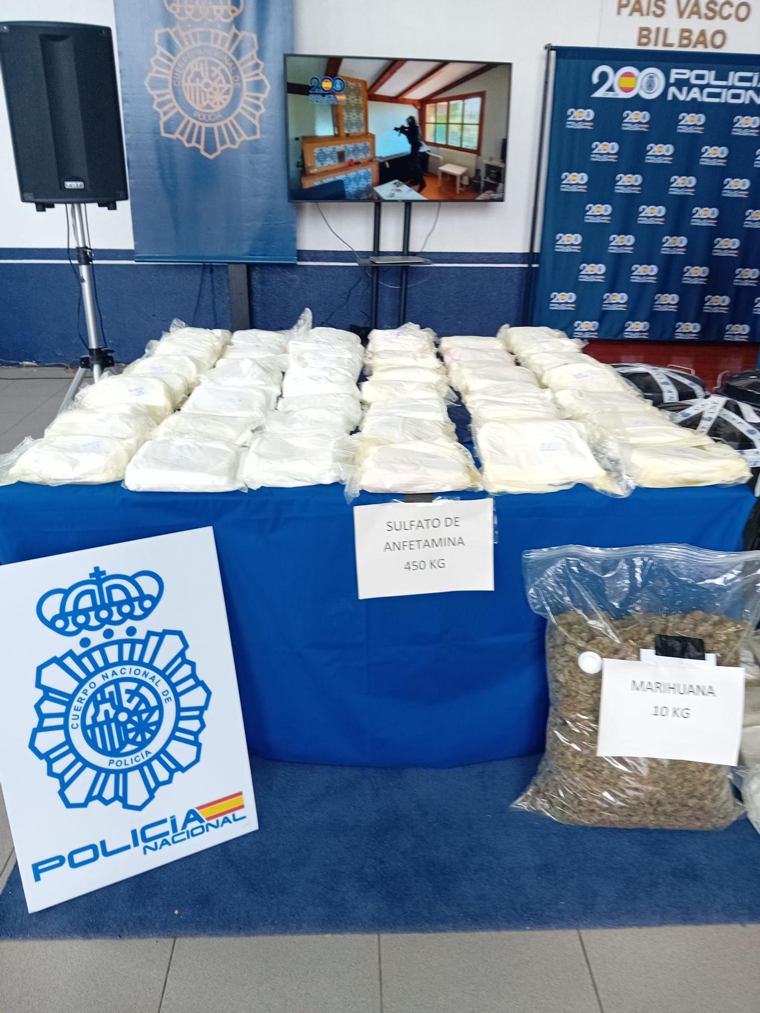 Parte del alijo incautado en la Operación Polaris