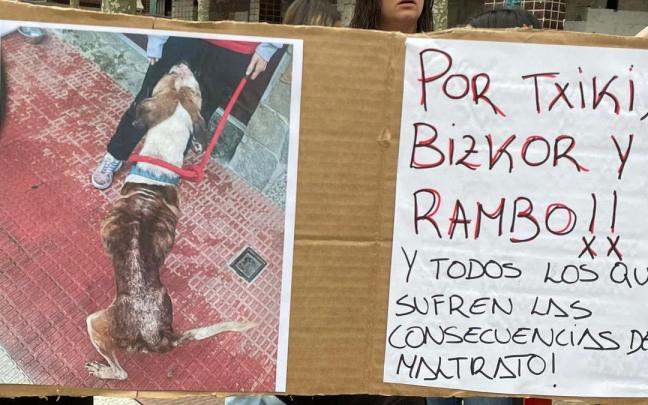 Vecinos se concentran en Igorre para reclamar mayores derechos para los animales