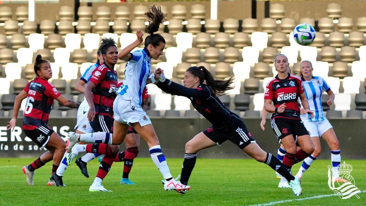 La Real cayó en Gal ante el Flamengo brasileño (1-2). / N.G.