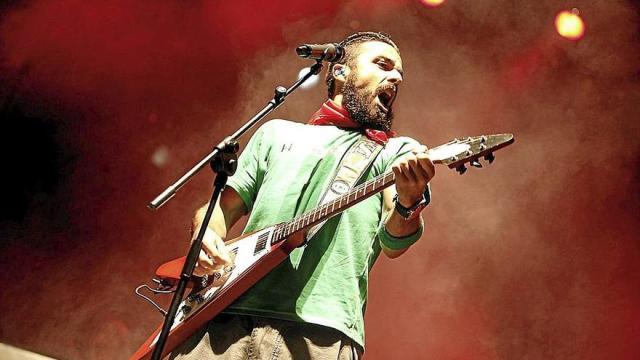 Huecco, en un concierto en Pamplona.