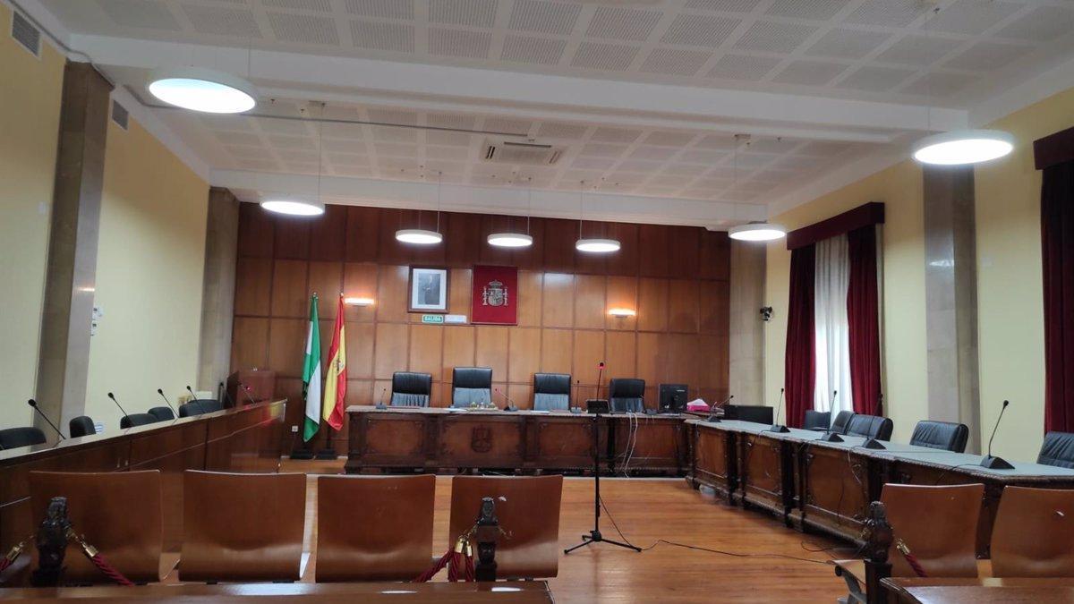 Sala de vistas de la Audiencia de Jaén