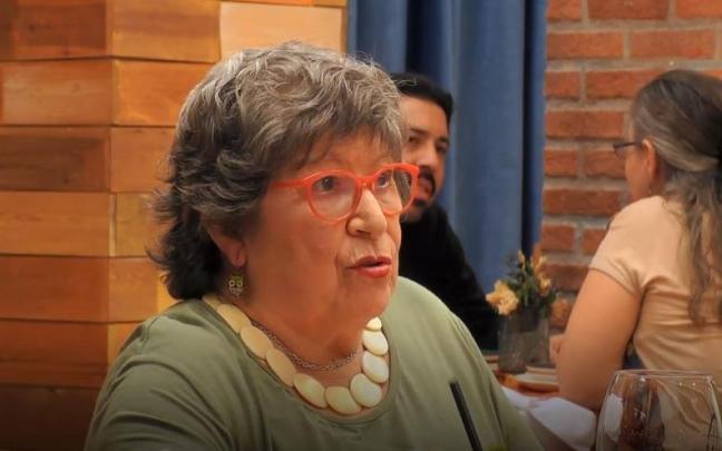 Maribel durante su cita en 'First Dates'.