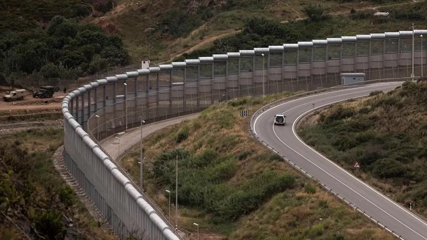 Imagen de la valla que separa Marruecos de Ceuta