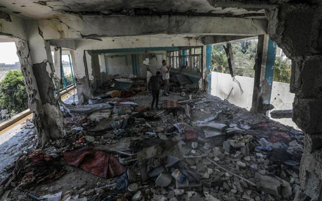 El bombardeo israelí sobre una escuela de la UNRWA en imágenes