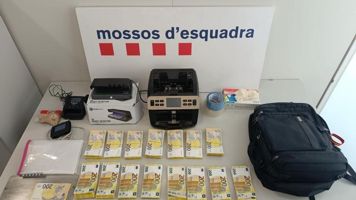 Material intervenido durante la operación