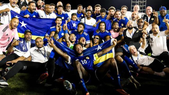 curacaoLos integrantes de la selección de Curaçao celebran la clasificación para la próxima edición de la Copa del Mundo.