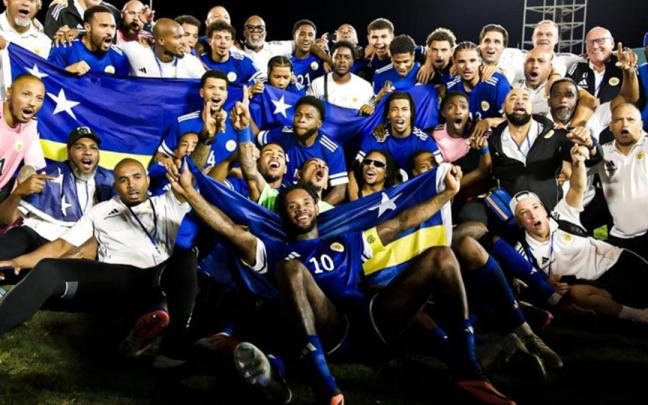curacaoLos integrantes de la selección de Curaçao celebran la clasificación para la próxima edición de la Copa del Mundo.
