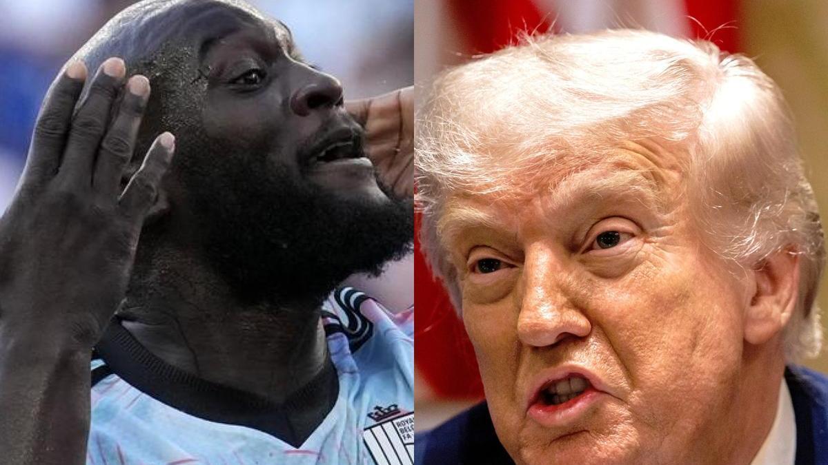 Romelu Lukaku y Donald Trump