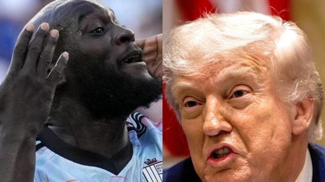 Romelu Lukaku y Donald Trump