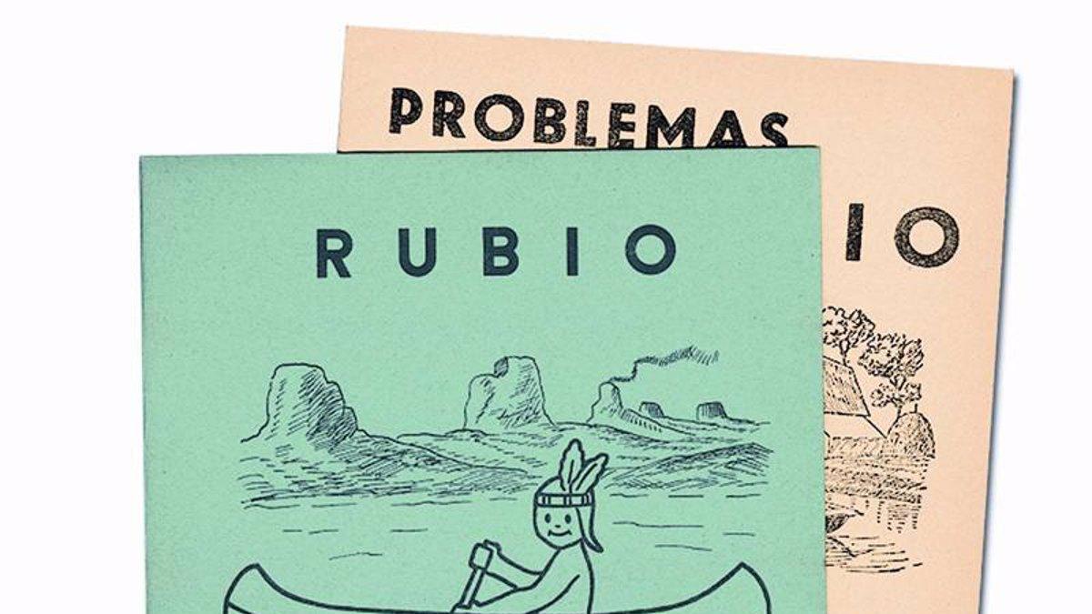 Ejemplares de antiguos cuadernos Rubio