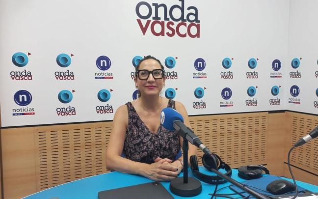Begoña Pedrosa, durante su entrevista en Onda Vasca.