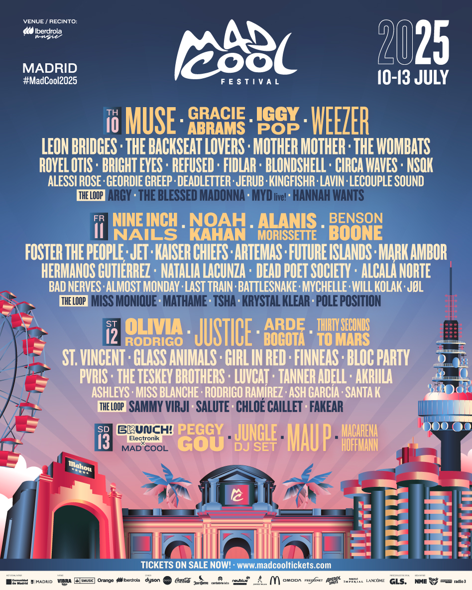 Cartel del Mad Cool 2025. Cartel del Mad Cool 2025.