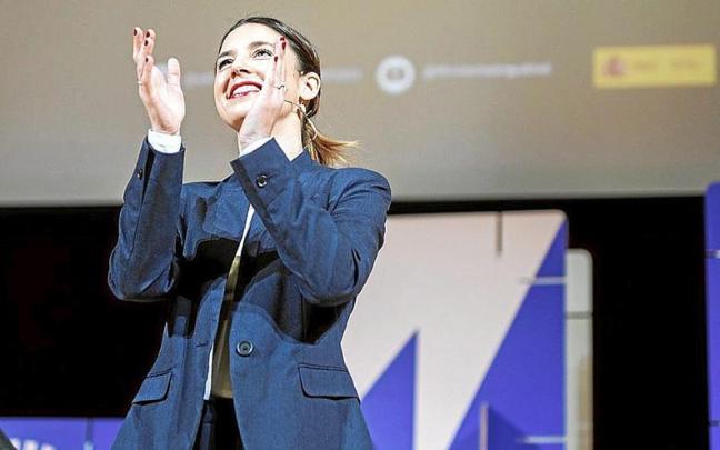 Irene Montero, durante un encuentro feminista la semana pasada. | FOTO: E. P.