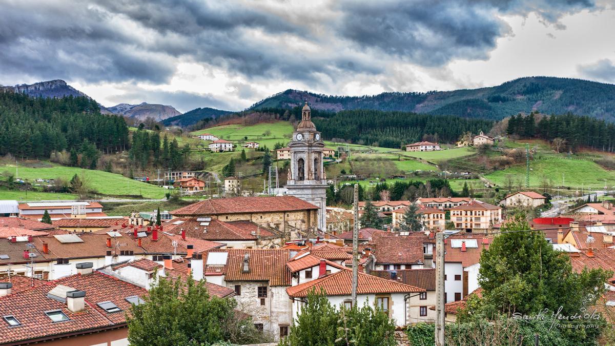 Vista del municipio de Oñati