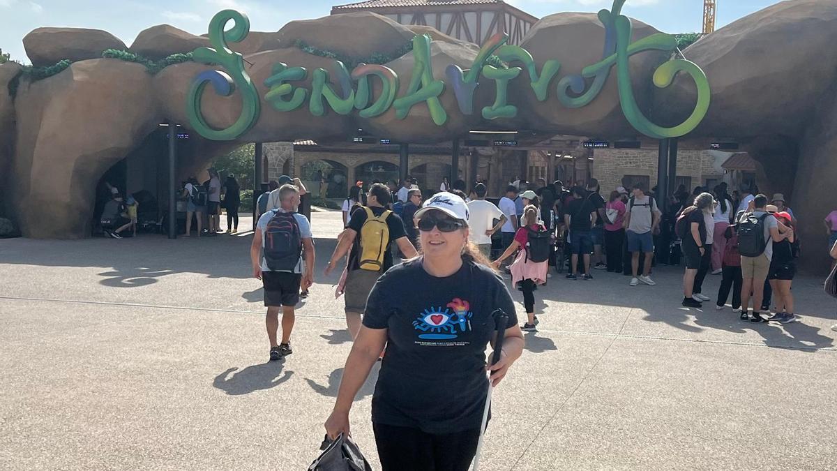 Yolanda Echeverría es una de las cerca de mil personas en Euskal Herria que padecen retinois pigmentaria.