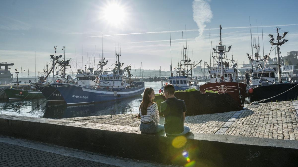 El puerto de Santurtzi.