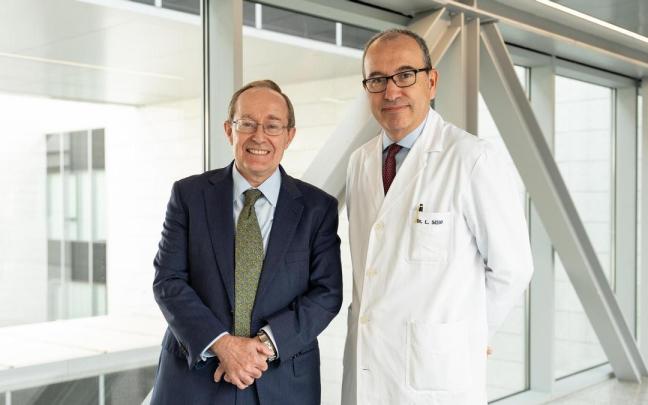 El director del Grupo de Biomarcadores del Cima y el director del Departamento de Neumología de la Clínica Universidad de Navarra, coordinadores del estudio