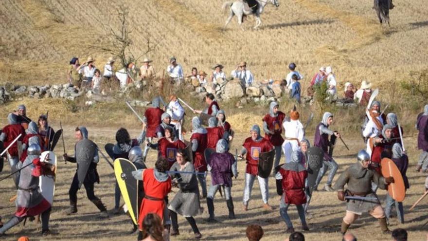 La espectacular recreación atrae a numerosos espectadore.