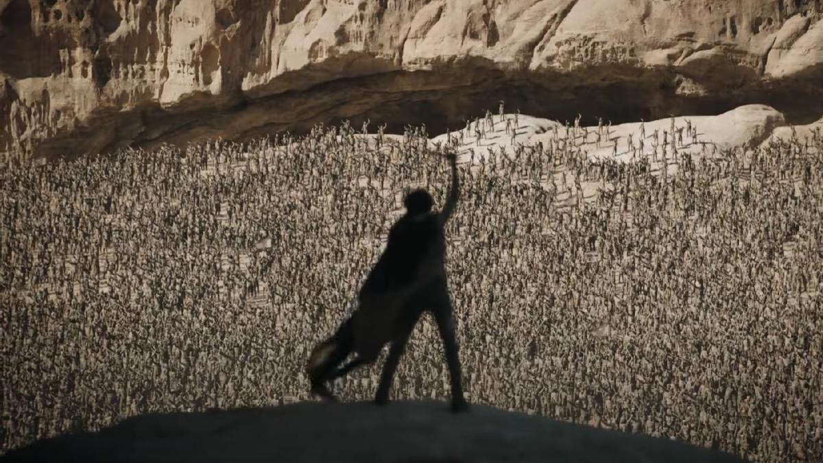 Paul Atreides acaudilla la rebelión de Arrakis a lomos de un gusano de arena en el tráiler de 'Dune 2'.