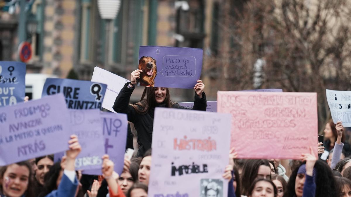 Manifestación contra la violencia machista.