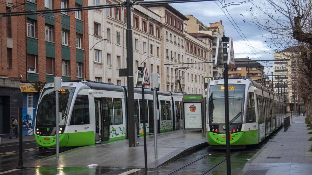 Imagen de archivo de un tranvía de Gasteiz