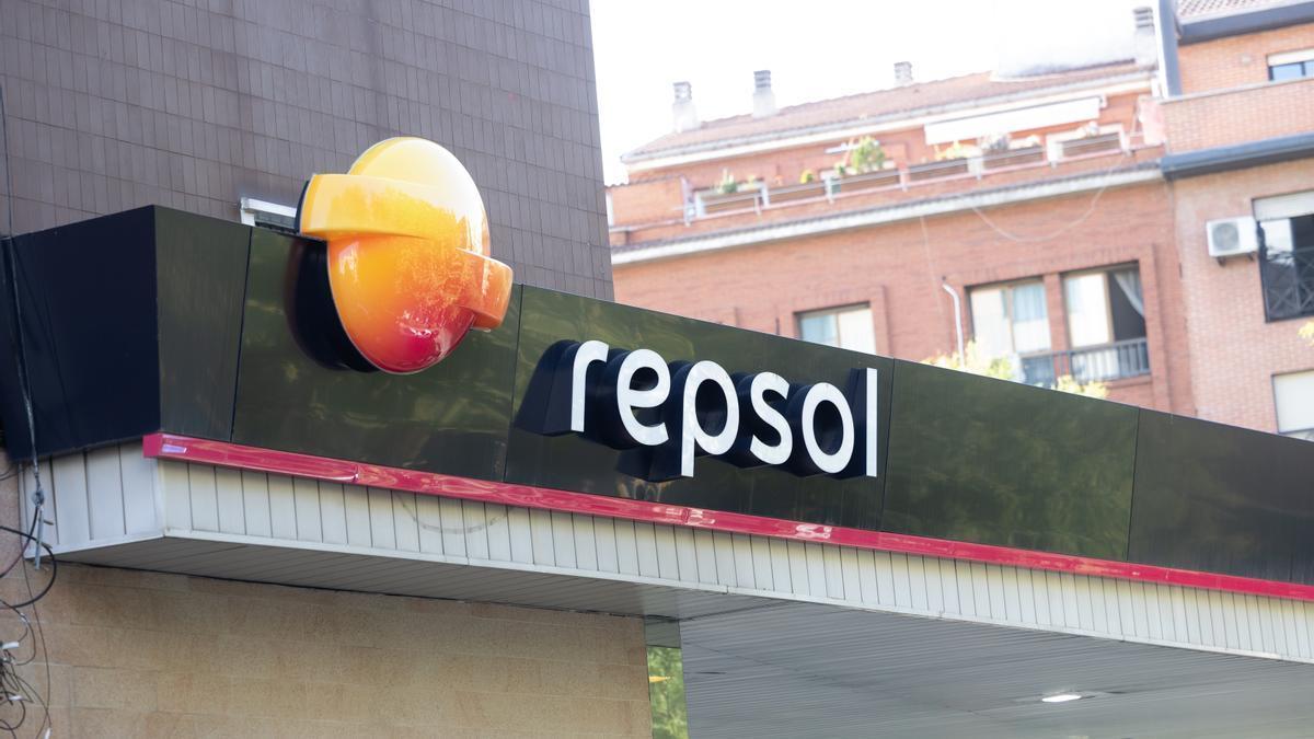 Logo de Repsol.