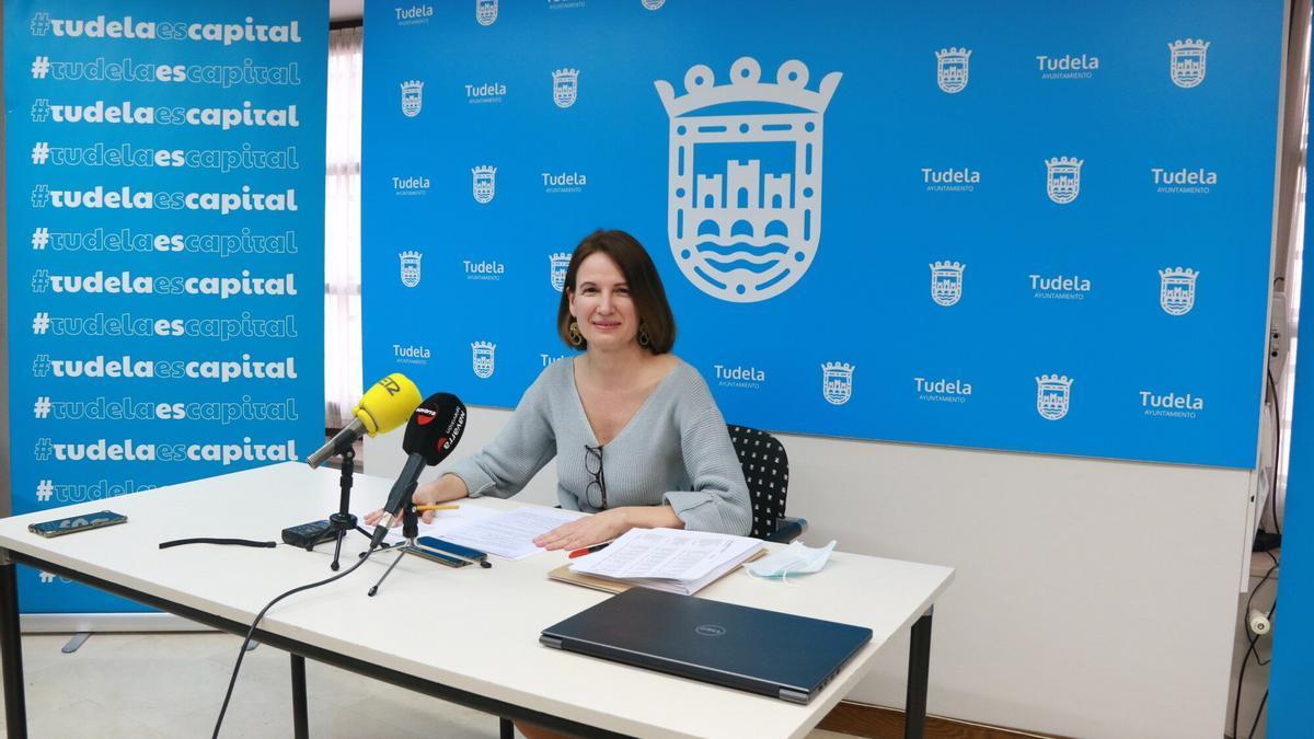 Irene Royo, candidata del PP en Tudela.